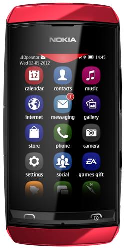 Nokia Asha 306 rot