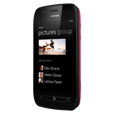 Nokia Lumia 710 schwarz fuchsia