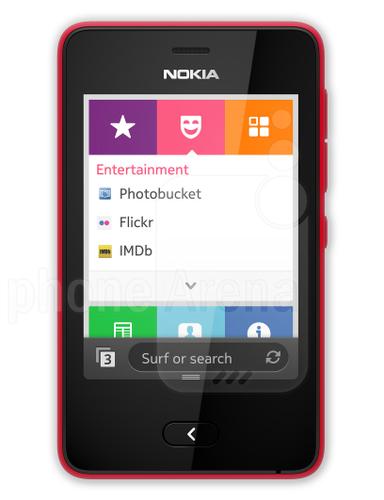 Nokia Asha 501 rot