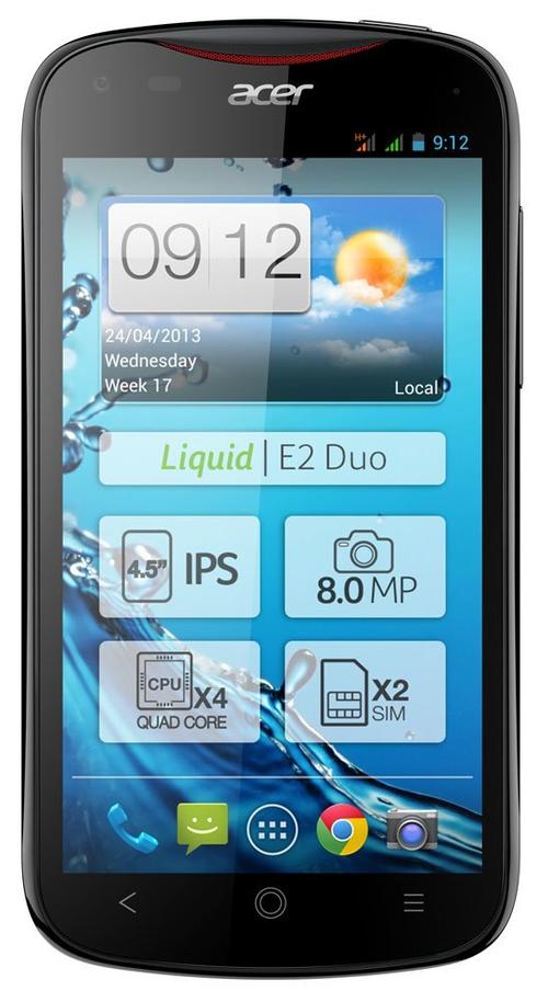 Acer Liquid E2 Dual Sim 4GB schwarz