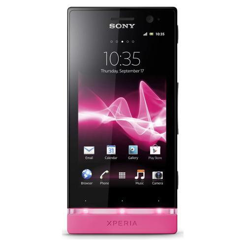 Sony Xperia U schwarz pink