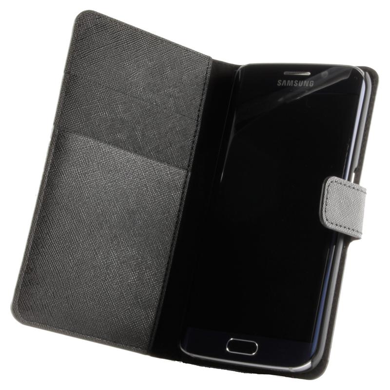 Anco Bookcase schwarz für Galaxy S6 Edge