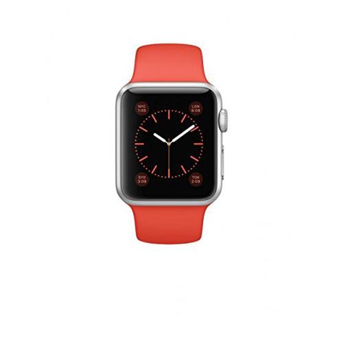 Apple WATCH Sport 1. Generation silber 38mm oranges Sportarmband