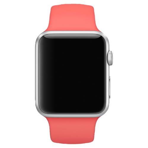 Apple WATCH Sport 1. Generation silber 38mm pinkes Sportarmband