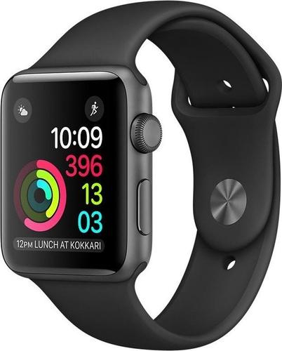 Apple WATCH 1. Generation Edelstahl schwarz 42mm schwarzes Sportarmband