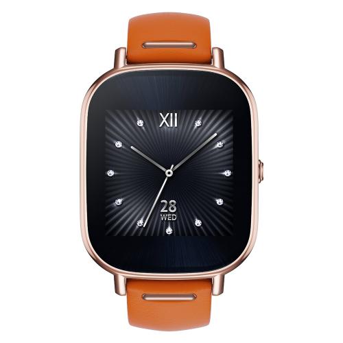 Asus ZenWatch 2 4GB WI502Q mit Lederarmband rosegold orange