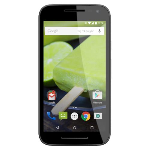 Motorola Moto G 3. Generation Single Sim 16GB schwarze Front, schwarze Rückseite, grüne Akzente