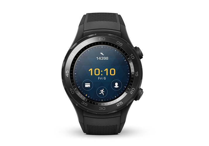 Huawei Watch 2 WiFi carbon schwarz mit schwarzem Sportarmband