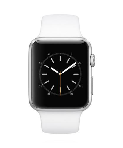 Apple WATCH Series 1 42mm silbernes Aluminiumgehäuse weißes Sportarmband verkaufen