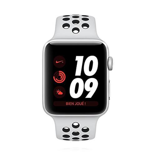 Apple WATCH Series 3 Nike+ GPS + Cellular silbernes Aluminiumgehäuse 42mm platinumgraues Sportarmband