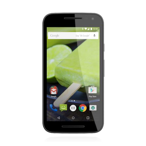 Motorola Moto G 3. Generation Single Sim 16GB schwarze Front, türkise Akkuabdeckung, pinke Akzente
