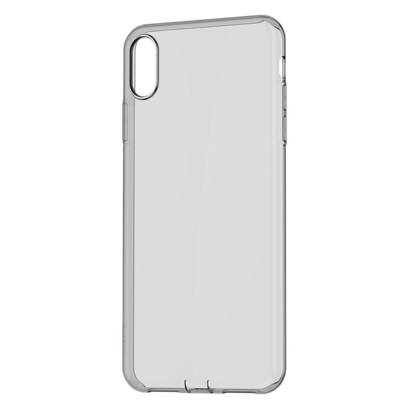 Baseus Simplicity Flexibel Gel Schutzülle mit Staubschutz für iPhone XR transparent schwarz 