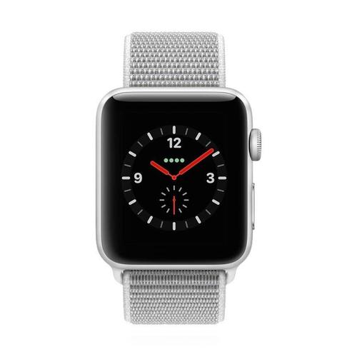 Apple Apple WATCH Series 3 GPS+Cellular 42mm silbernes Aluminiumgehäuse mit seashell Sport Loop