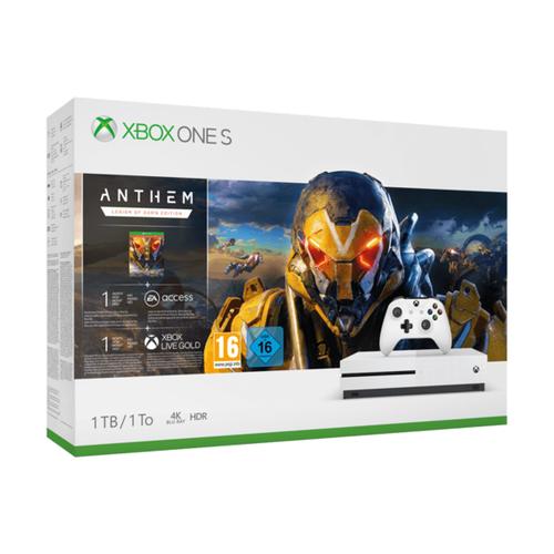 Microsoft Xbox One S 1TB weiß inkl. Anthem: Legion of Dawn