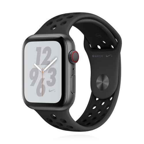 Apple WATCH Nike Series 4 44mm GPS+Cellular Aluminiumgehäuse Space Grau Sportarmband Anthrazit Schwarz