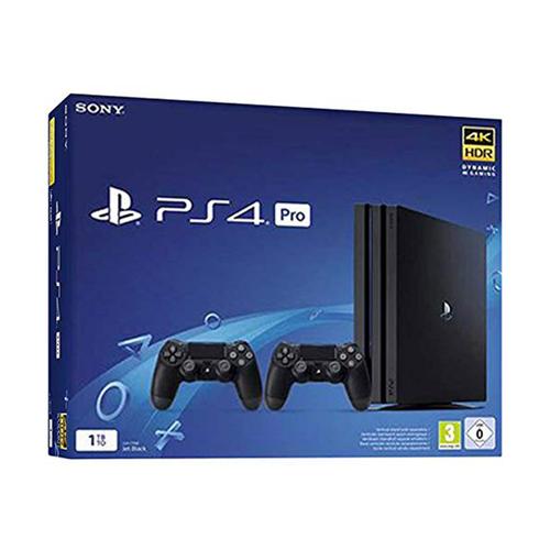 Sony PlayStation 4 Pro 1TB jet black mit 2 Controllern verkaufen