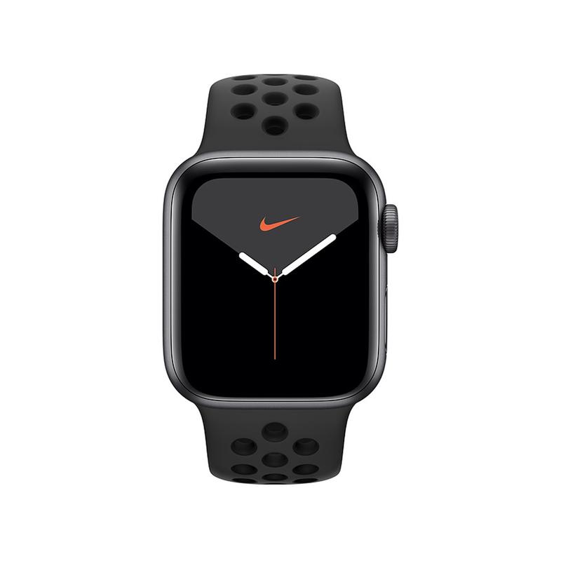 Apple WATCH Nike Series 5 40mm GPS Aluminiumgehäuse Space Grau Sportarmband Anthrazit Schwarz
