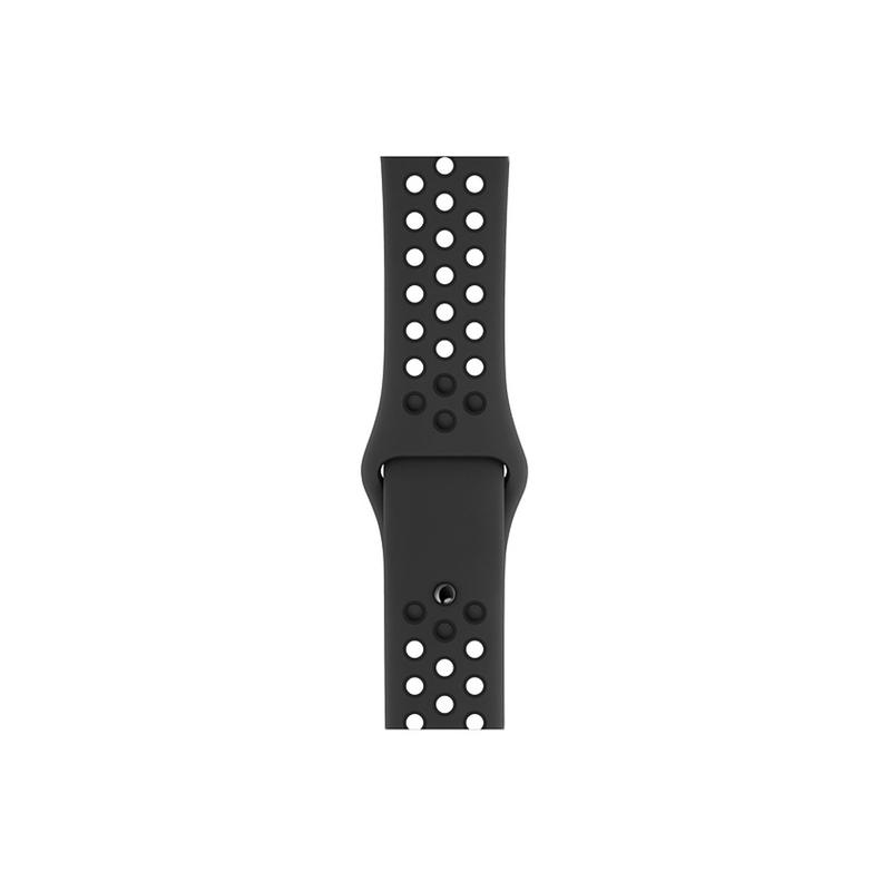 Apple WATCH Nike Series 5 44mm GPS+Cellular Aluminiumgehäuse silber Sportarmband Anthrazit Schwarz