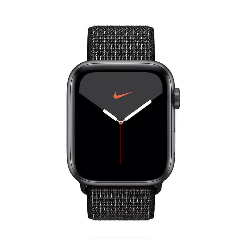 Apple WATCH Nike Series 5 44mm Cellular Aluminiumgehäuse spacegrau Nike Sport Loop schwarz