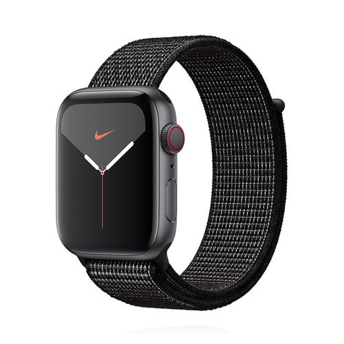 Apple Apple WATCH Nike Series 5 44mm Cellular Aluminiumgehäuse spacegrau Nike Sport Loop schwarz