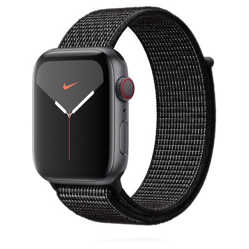 Apple Apple WATCH Nike Series 5 44mm Cellular Aluminiumgehäuse spacegrau Nike Sport Loop schwarz
