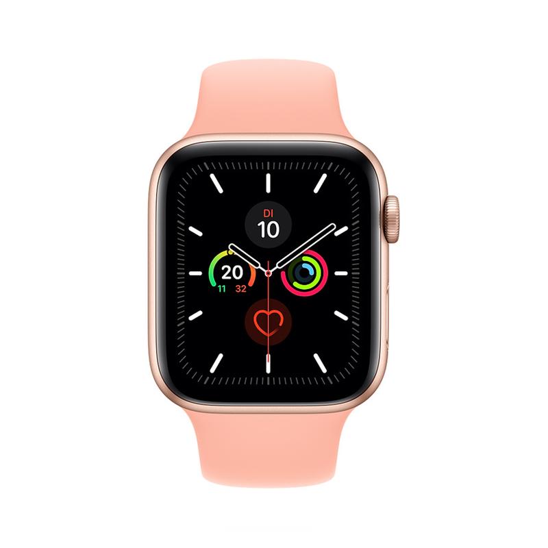 Apple WATCH Series 5 44mm GPS Aluminiumgehäuse Gold Sportarmband Sandrosa