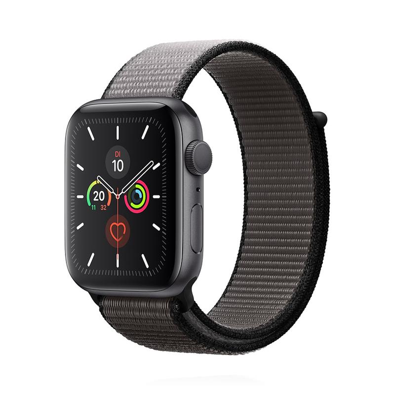 Apple WATCH Series 5 44mm GPS Aluminiumgehäuse spacegrau Sport Loop Eisengrau