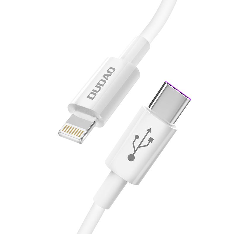 Universal Dudao USB-C zu Lightning Datenkabel weiß