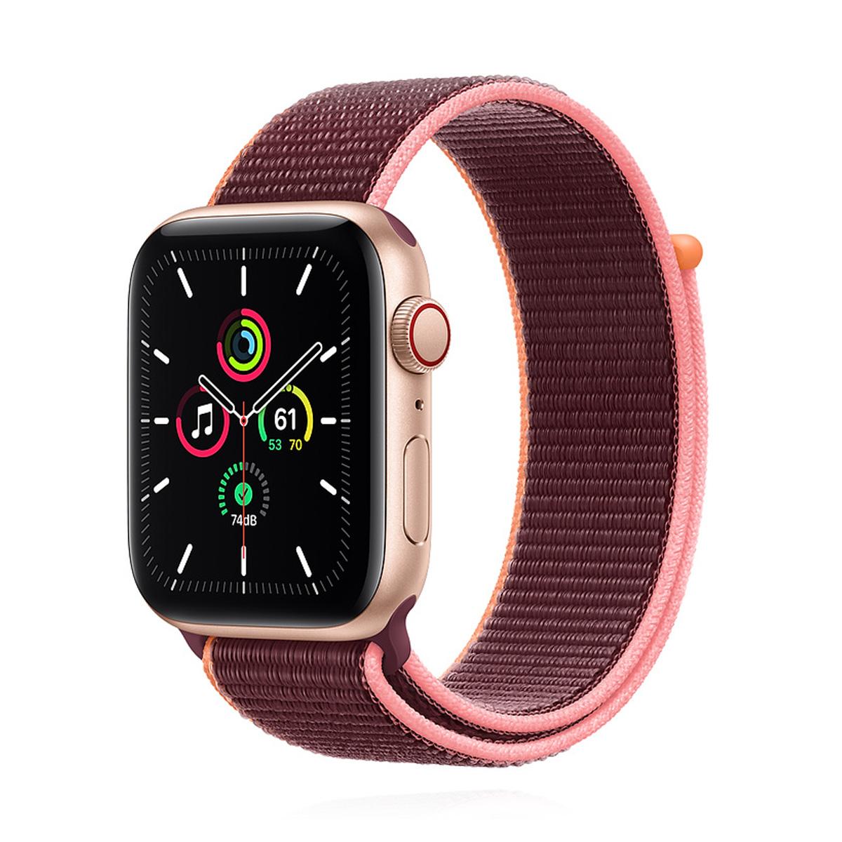 Apple WATCH SE 40mm GPS Cellular Aluminiumgehause Gold Sport Loop Pflaume kaufen Clevertronic