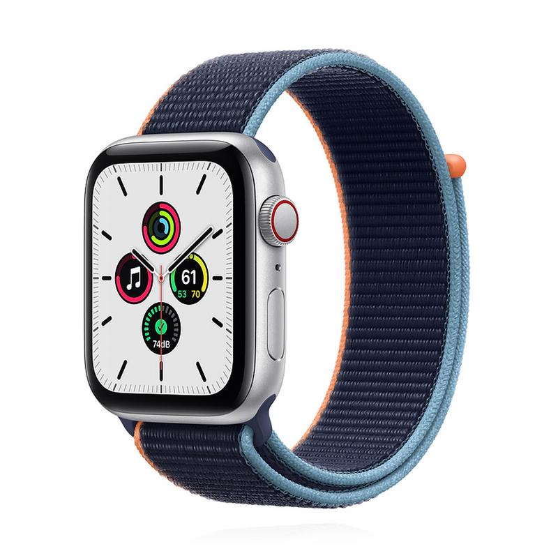 Apple WATCH SE 40mm GPS+Cellular Aluminiumgehäuse Silber Sport Loop Dunkelmarine