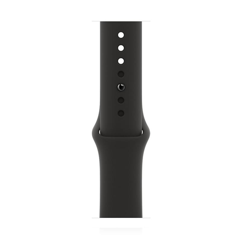 Apple Watch SE 44mm GPS Aluminium Space Grau Sportarmband Schwarz