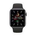 Apple WATCH SE 44mm GPS Aluminiumgehäuse Space Grau Sportarmband Schwarz