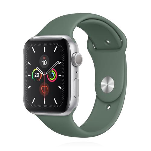 Apple Apple WATCH Series 5 44mm Cellular Aluminiumgehäuse silber Sportarmband grün