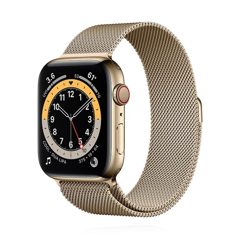 Apple WATCH Series 6 40mm GPS+Cellular Edelstahlgehäuse Gold Milanaisearmband Gold