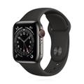 Apple WATCH Series 6 40mm GPS+Cellular Edelstahlgehäuse Graphit Sportarmband Schwarz