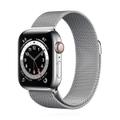 Apple WATCH Series 6 40mm GPS+Cellular Edelstahlgehäuse Silber Milanaisearmband Silber