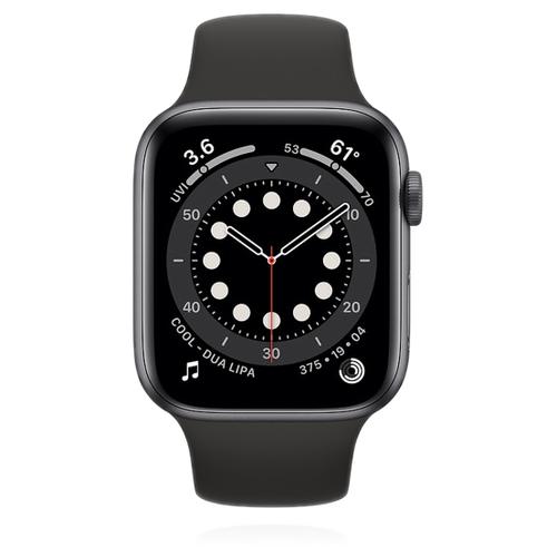 Apple Apple WATCH Series 6 44mm Cellular Aluminiumgehäuse Space Grau Milanaise Armband Graphit