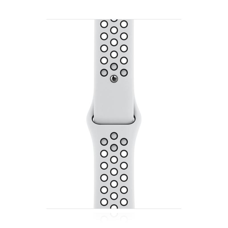 Apple WATCH Nike SE 44mm GPS+Cellular Aluminiumgehäuse Silber Sportarmband Schwarz Platinum