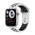 Apple WATCH Nike SE 44mm GPS+Cellular Aluminiumgehäuse Silber Sportarmband Schwarz Platinum