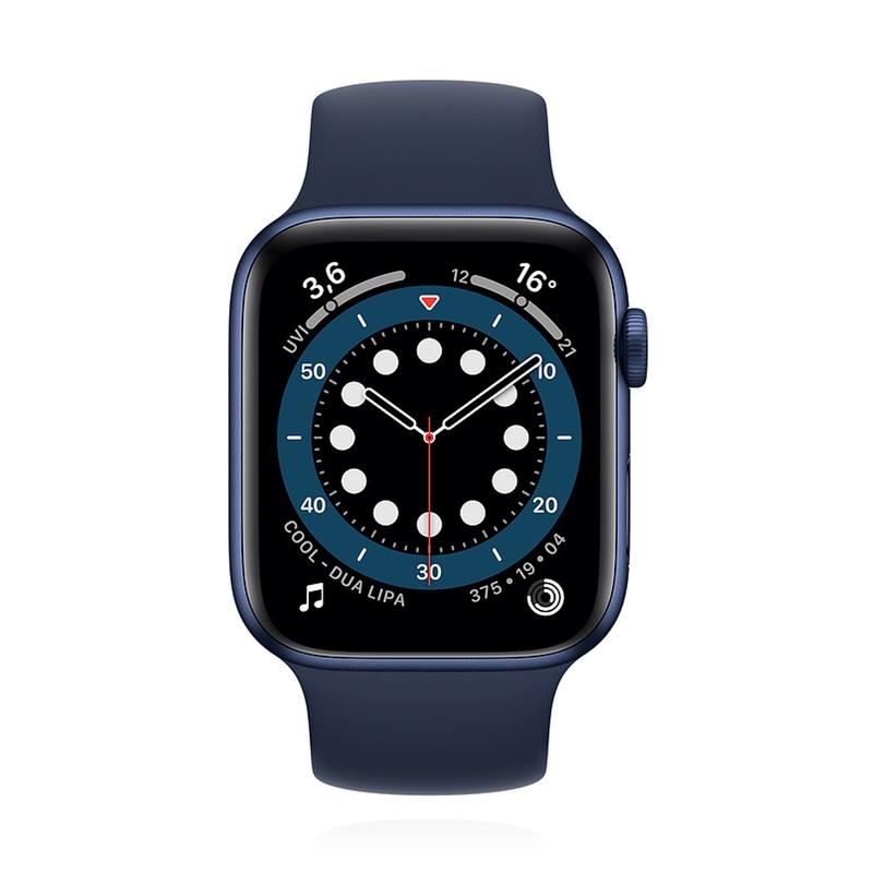 Apple WATCH Series 6 44mm GPS Aluminiumgehäuse Blau  Solo Loop Dunkelmarine