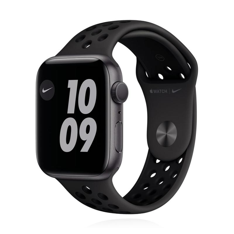 Apple WATCH Nike Series 6 44mm GPS Aluminiumgehäuse Space Grau Sportarmband Anthrazit Schwarz