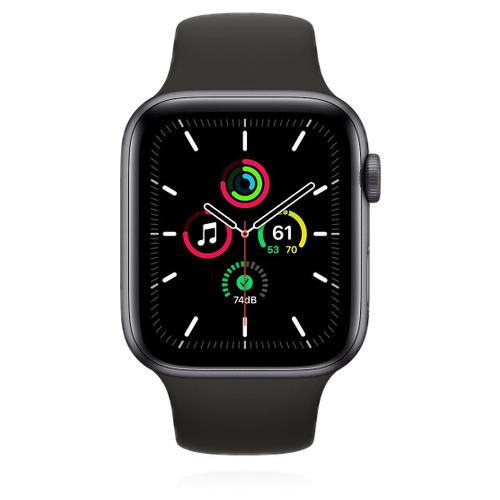 Apple Apple WATCH SE 44mm Cellular Aluminiumgehäuse Space Grau geflochtenes Solo Loop Kohlegrau