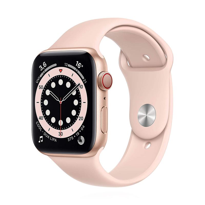 Apple WATCH Series 6 44mm GPS+Cellular Aluminiumgehäuse Gold Sportarmband Sandrosa