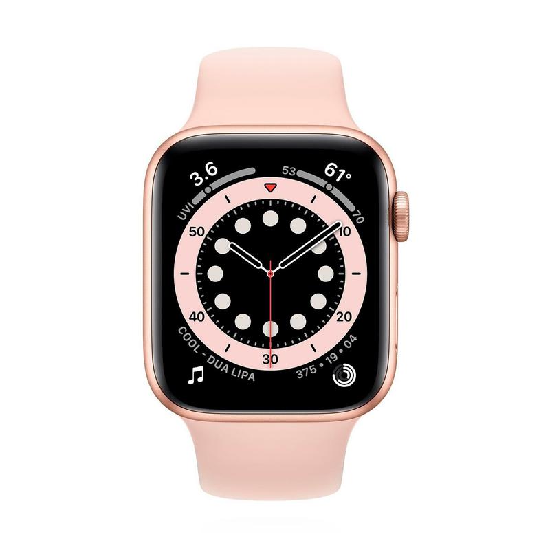 Apple WATCH Series 6 44mm GPS+Cellular Aluminiumgehäuse Gold Sportarmband Sandrosa