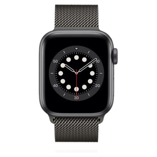 Apple Apple WATCH Series 6 40mm GPS Aluminiumgehäuse Space Grau Milanaise Armband Graphit