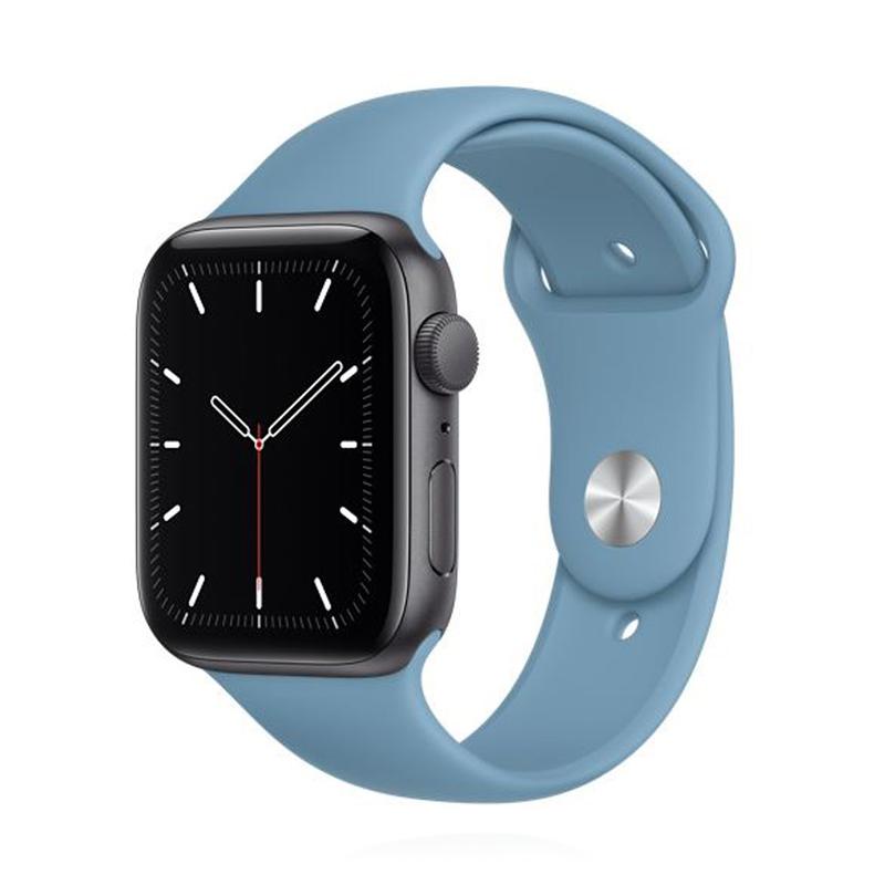 Apple WATCH SE 44mm GPS Aluminiumgehäuse Space Grau Sportarmband Northern Blue