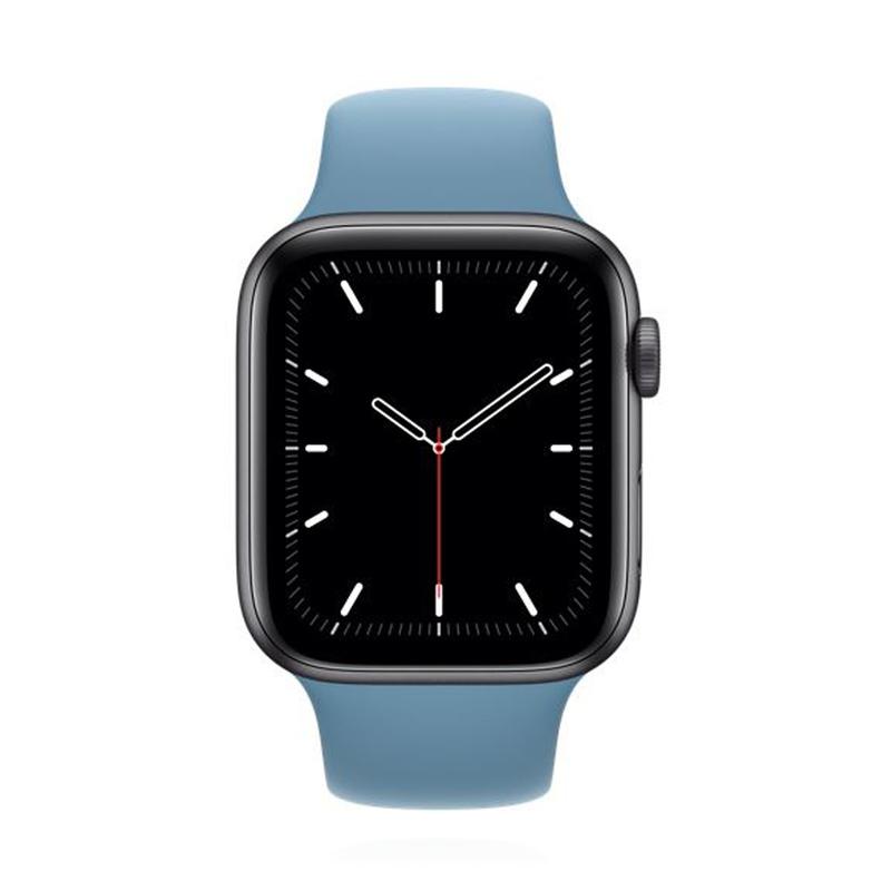 Apple WATCH SE 44mm GPS Aluminiumgehäuse Space Grau Sportarmband Northern Blue