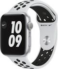 Apple WATCH Nike Series 6 44mm GPS Aluminiumgehäuse Silber Sportarmband Pure Platinum Black