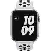 Apple WATCH Nike Series 6 44mm GPS Aluminiumgehäuse Silber Sportarmband Pure Platinum Black
