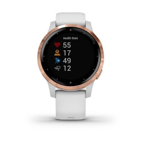 Garmin Vivoactive 4S Rosegold Weiss  